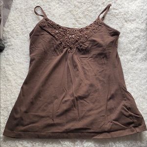 Sz L Sonoma Chocolate Brown Tank